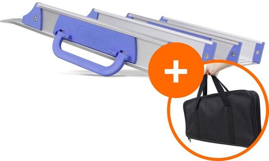 Datona® - Drempelhulp voor rolstoel + gratis handige draagtas oprijhulp rijplaat