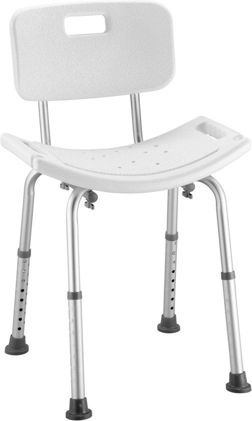 Douchestoel met douchekop houders en handgrepen - Lichtgewicht en in hoogte verstelbaar - douchekruk