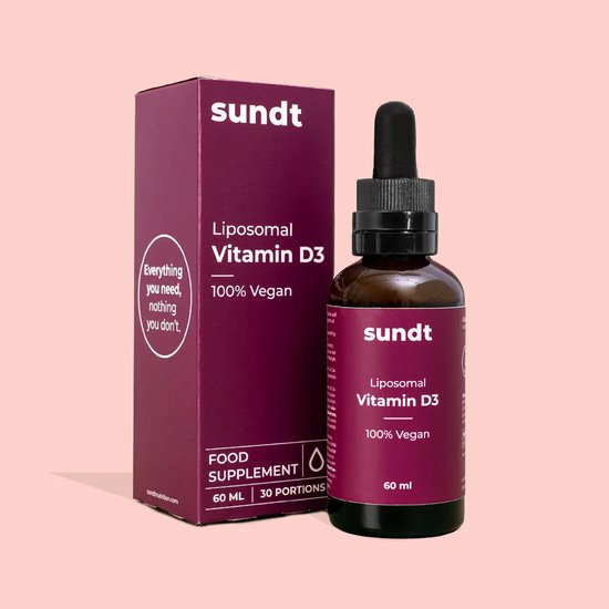 Vitamine D3 Supplement van Sundt© - Liposomaal - 60 ml - Glutenvrij - Vitamine D voor jouw immuunsysteem