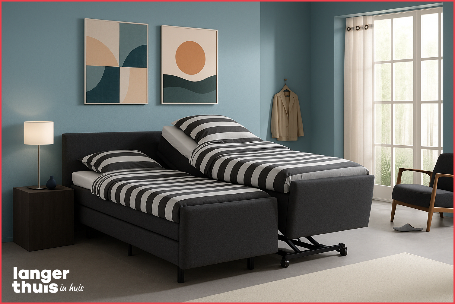 2 persoons hoog laag bed
