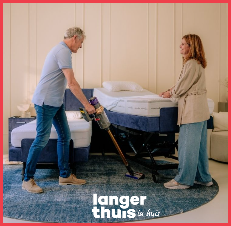 schoonmaken onder seniorenbed