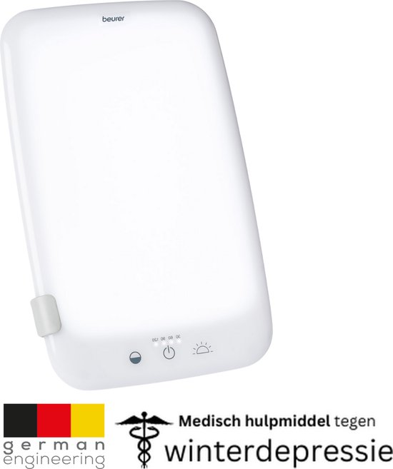 Beurer TL 35 Daglichtlamp – Lichttherapie lamp 10 000 Lux – Dimbaar & met Timer – Compact: Thuis, op Bureau & Onderweg – Medisch Gecertificeerd – Flikkervrij & UV-vrij – 3 Jaar Garantie