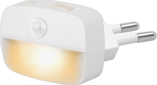 Nachtlampje met bewegingssensor Plug-in- Nachtlampje Stopcontact - 3 standen