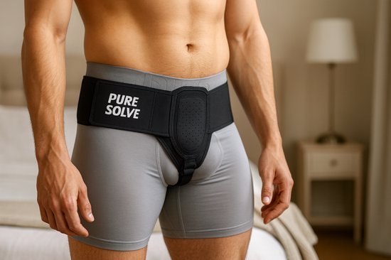 liesbreukband s/m 86-112 CM - brace - pijnbestrijding - universeel - verstelbaar - liesbreuk - herniaband - hernia band