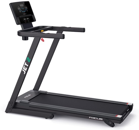 Focus Fitness - Jet 2 - Loopband - 36 Trainingsprogramma's - 2 Hellingshoek niveaus - Tot 13 km/h