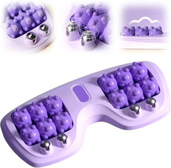Voetmassage apparaat - Voetmassage roller - Voetroller - Circulatiebevorderende voetmassage - Massagebal - Voetmassageapparaat voor ontspanning en herstel - Voet massage - Reflexologie - Voetroller - 29*15CM