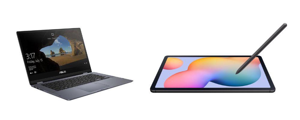 Senioren laptop of tablet