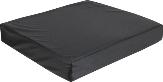 Aidapt - Rolstoelkussen - Traagschuim comfort - Zwarte vinyl hoes