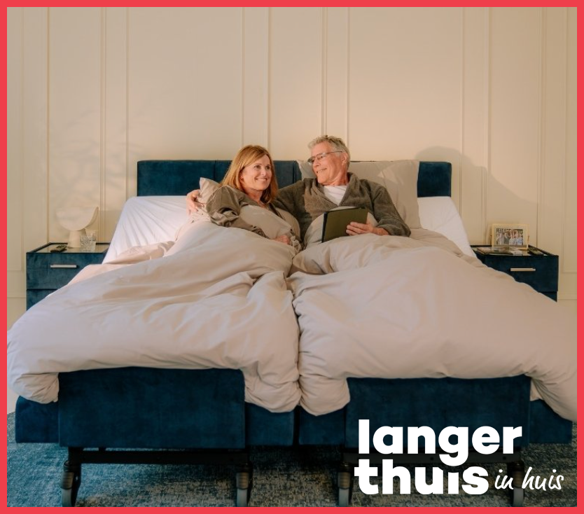 Senioren bed met tweeen
