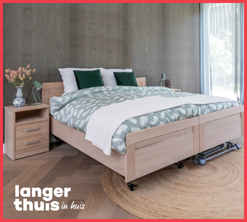Opstelling dubbel seniorenbed