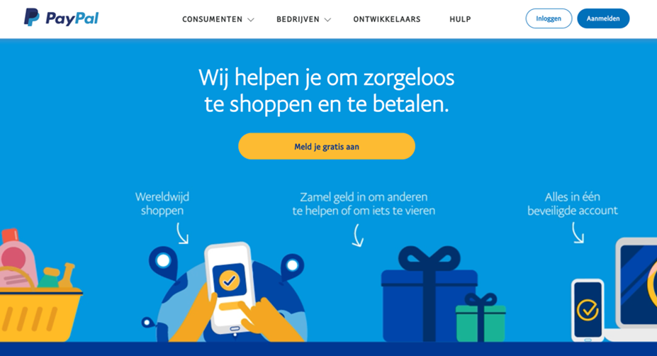paypal aanmelden