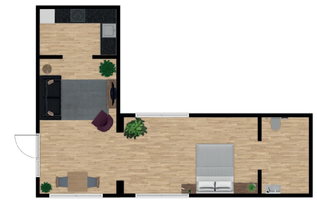 zorgwoning in tuin