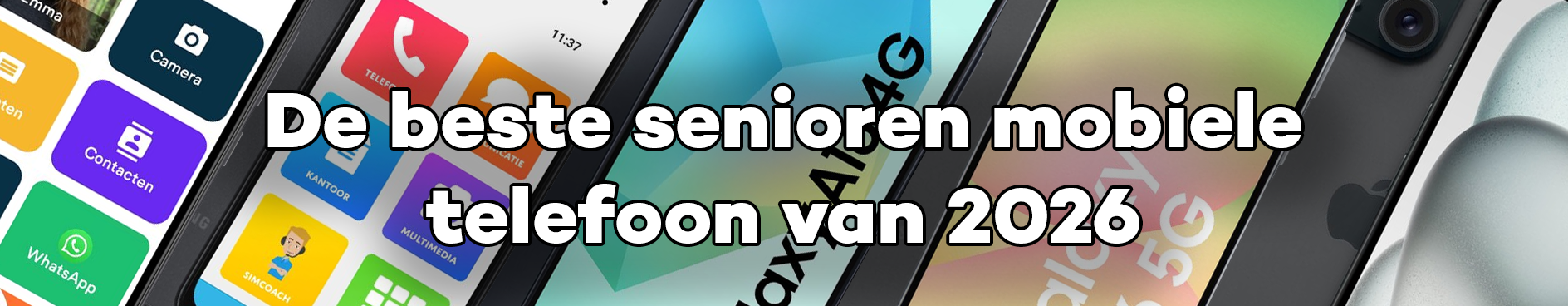 De beste senioren mobiele telefoon van 2026 – Veilig, duidelijk en makkelijk in gebruik