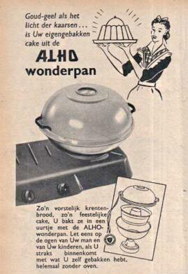 Een oude wonderpan advertentie
