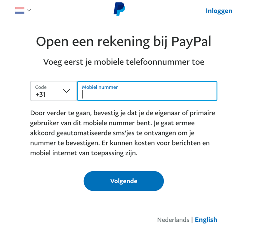paypal telefoonnummer