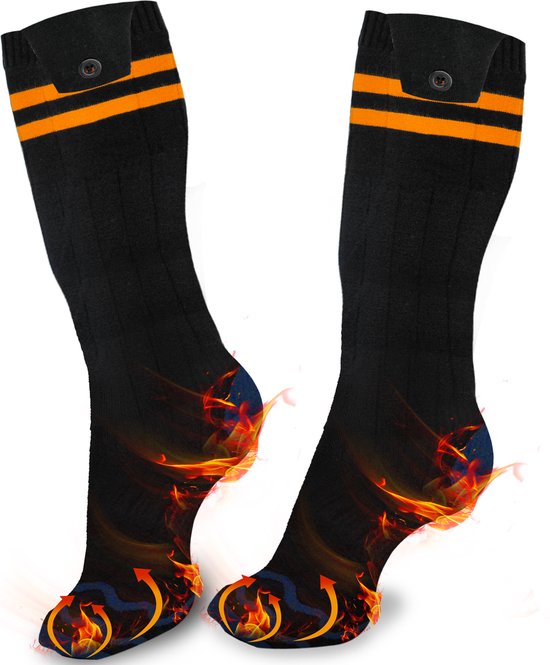 Qualitá Verwarmde Sokken - Elektrische Sokken - Skisokken - Elektrische Verwarmde Sokken - Warmte Sokken - Maat L - 41-46