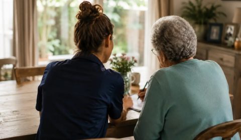 Vrouwen van achter bekijken aio opties voor zorg