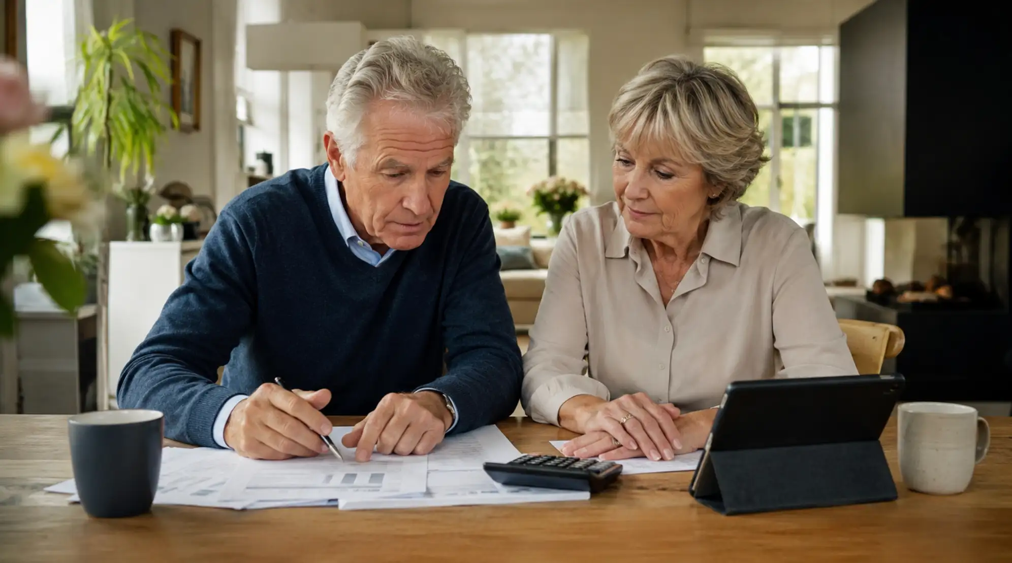man en vrouw doen onderzoek naar opeethypotheek