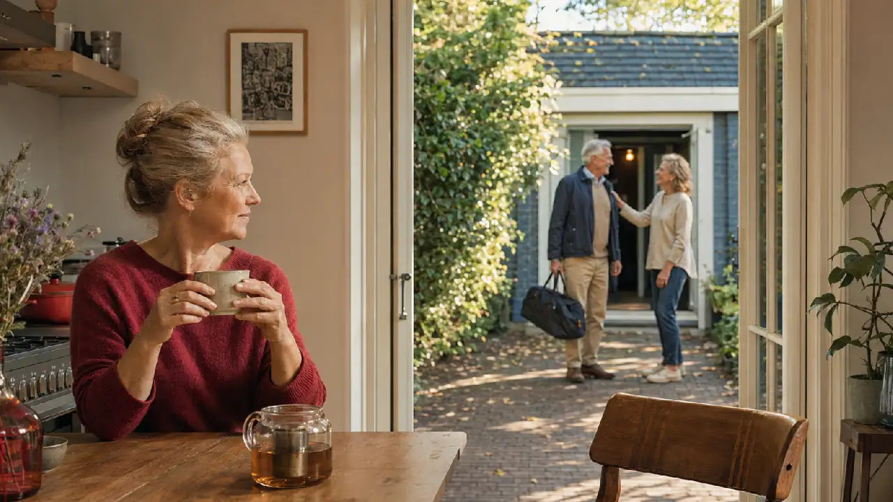 Persoon die mantelzorg ondersteuning aan het regelen is